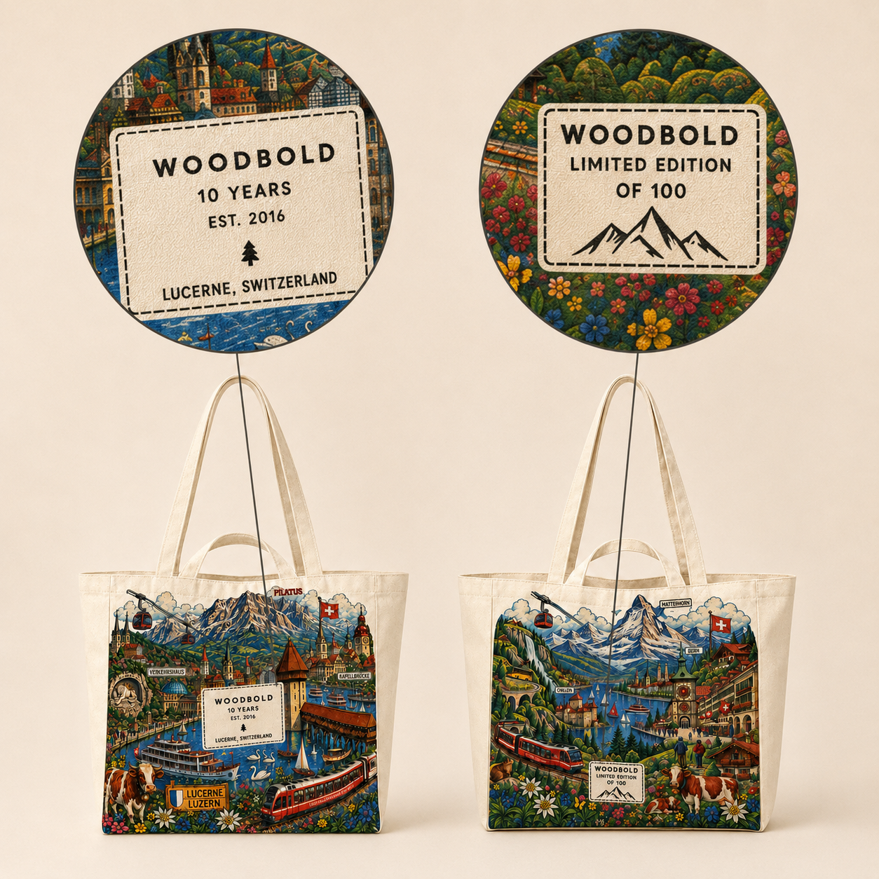 Tote Bag Luzern – WoodBold 10 Years Edition of 100
