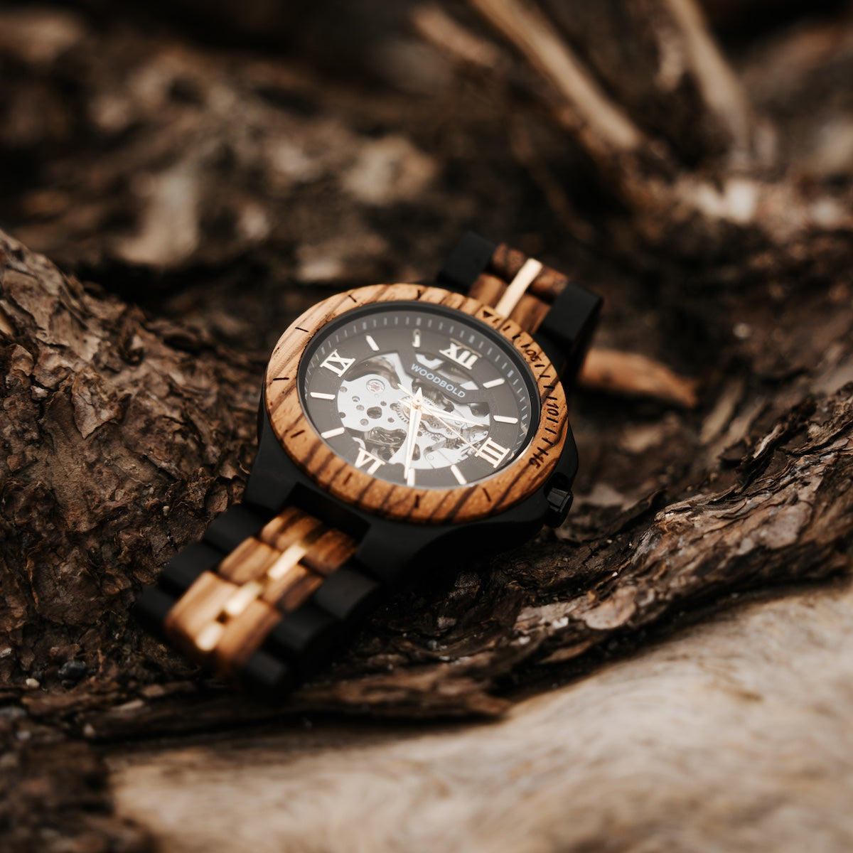 Holzuhr Ben Automatik