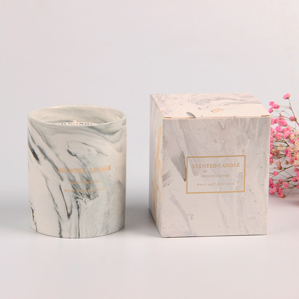 Scented candle - Marble Grey