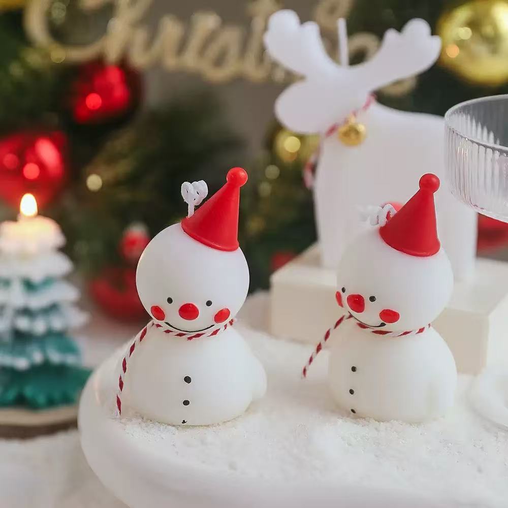 Kerze – Schneemann