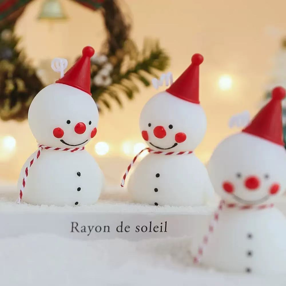 Kerze – Schneemann