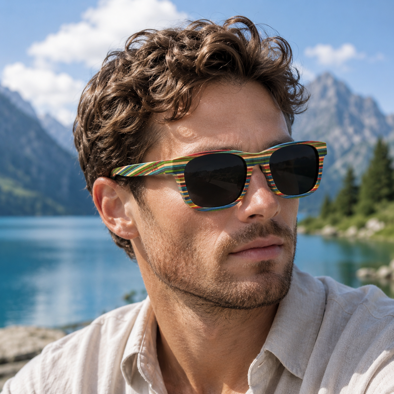 Sonnenbrille Holz 08