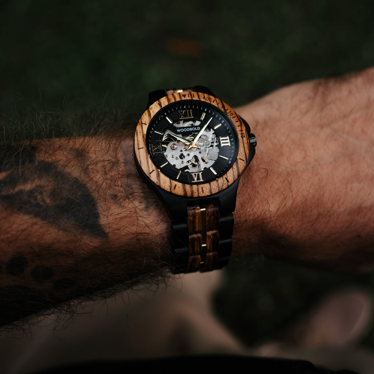 Holzuhr Ben Automatik