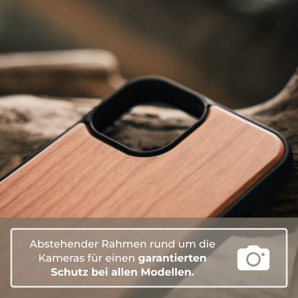 Kirschholz Handyhülle iPhone 15 Pro Max