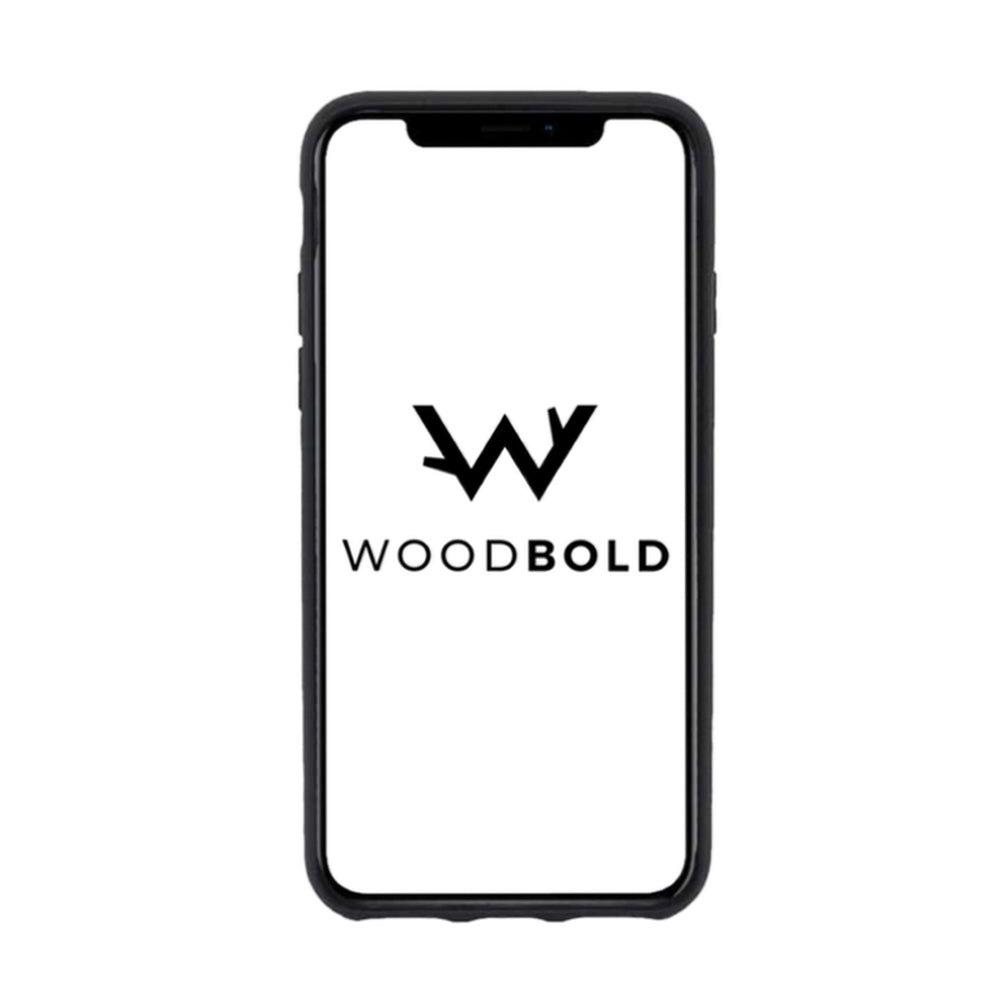 Nussholz Handyhülle iPhone XS Max - Hirsch