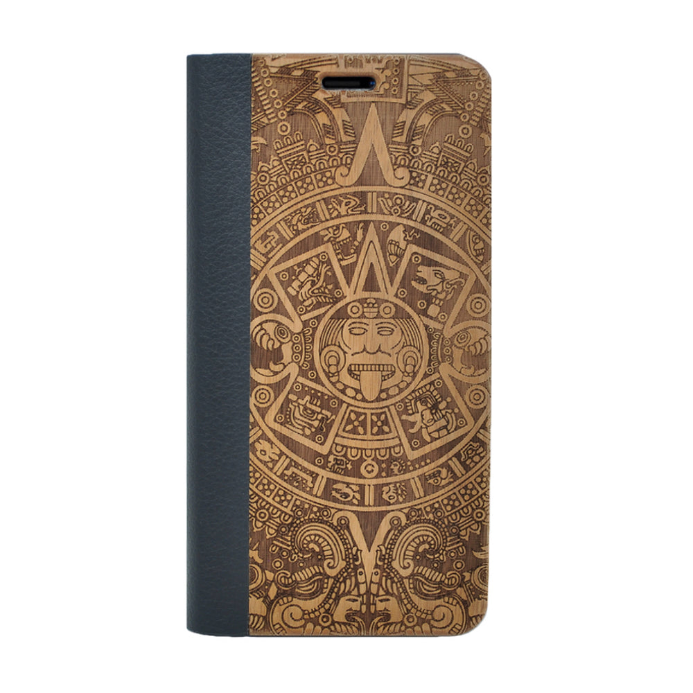 Nussholz Klapphülle iPhone 14 Pro Max - Maya