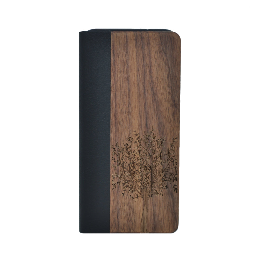 Nussholz Klapphülle Samsung Galaxy S21 Plus - Baum