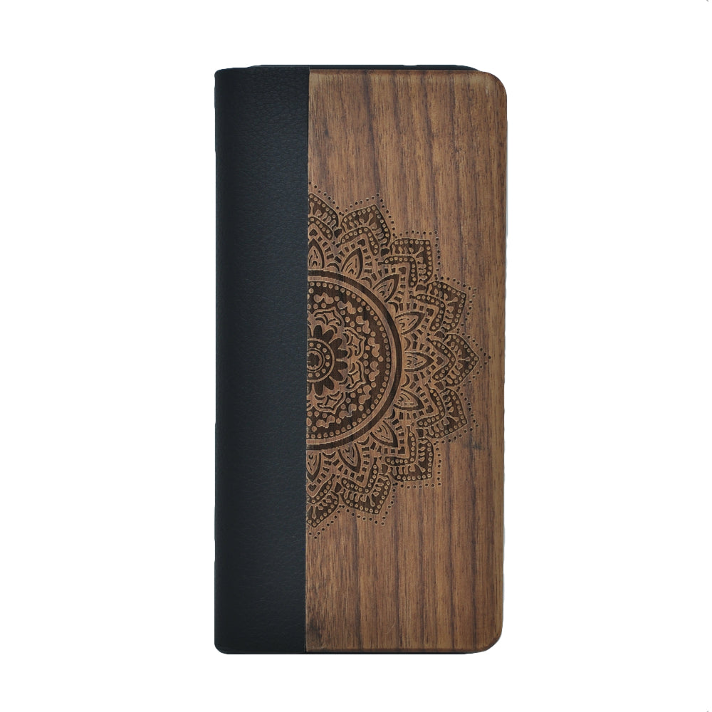 Nussholz Klapphülle Samsung Galaxy S20 Ultra - Mandala