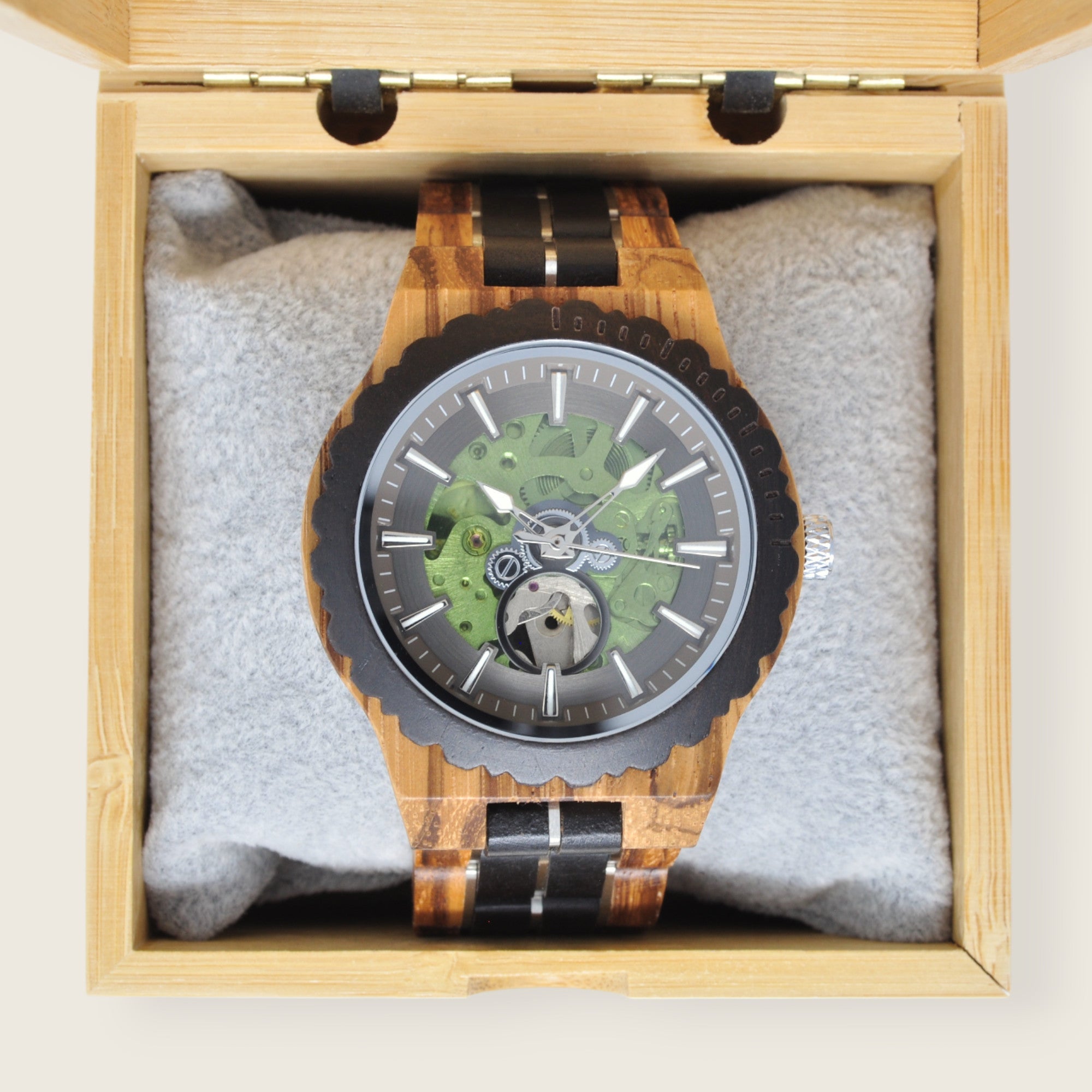 Holzuhr Jamaika Automatik