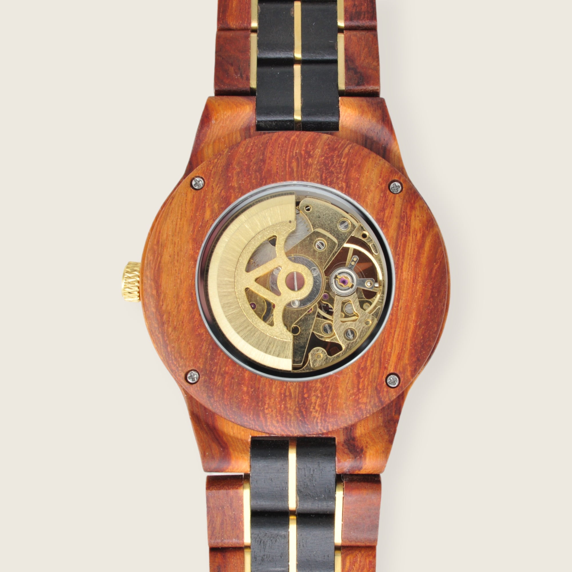 Holzuhr Kuba Automatik