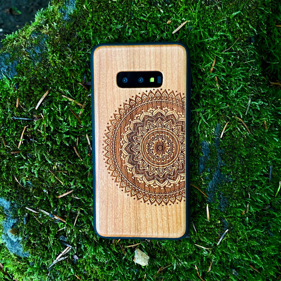 Cherry wood phone case for Samsung Galaxy S8 - Flower of Life