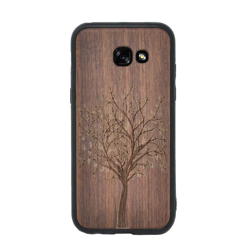 Nussholz Handyhlle Samsung Galaxy A5 2017 - Baum
