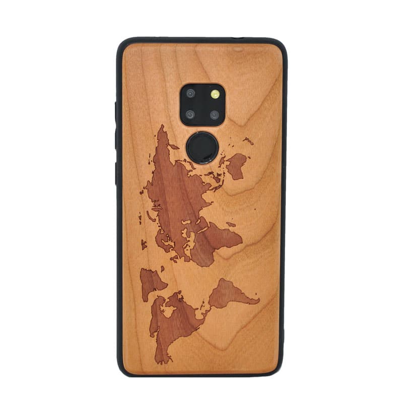 Kirschholz Handyhülle Huawei Mate 20 - Welt