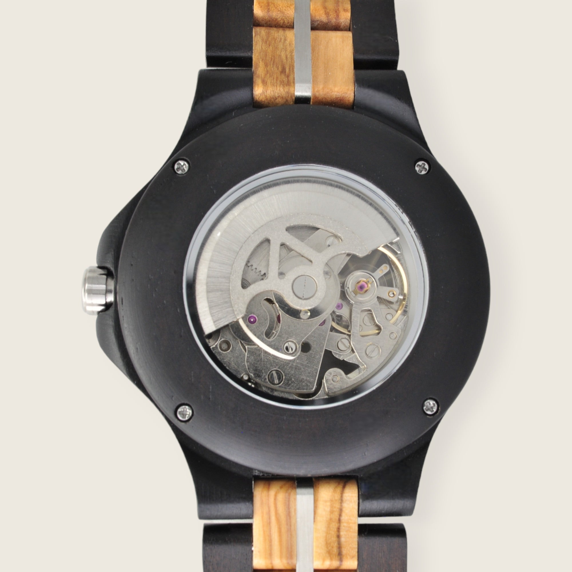 Holzuhr Robin Automatik