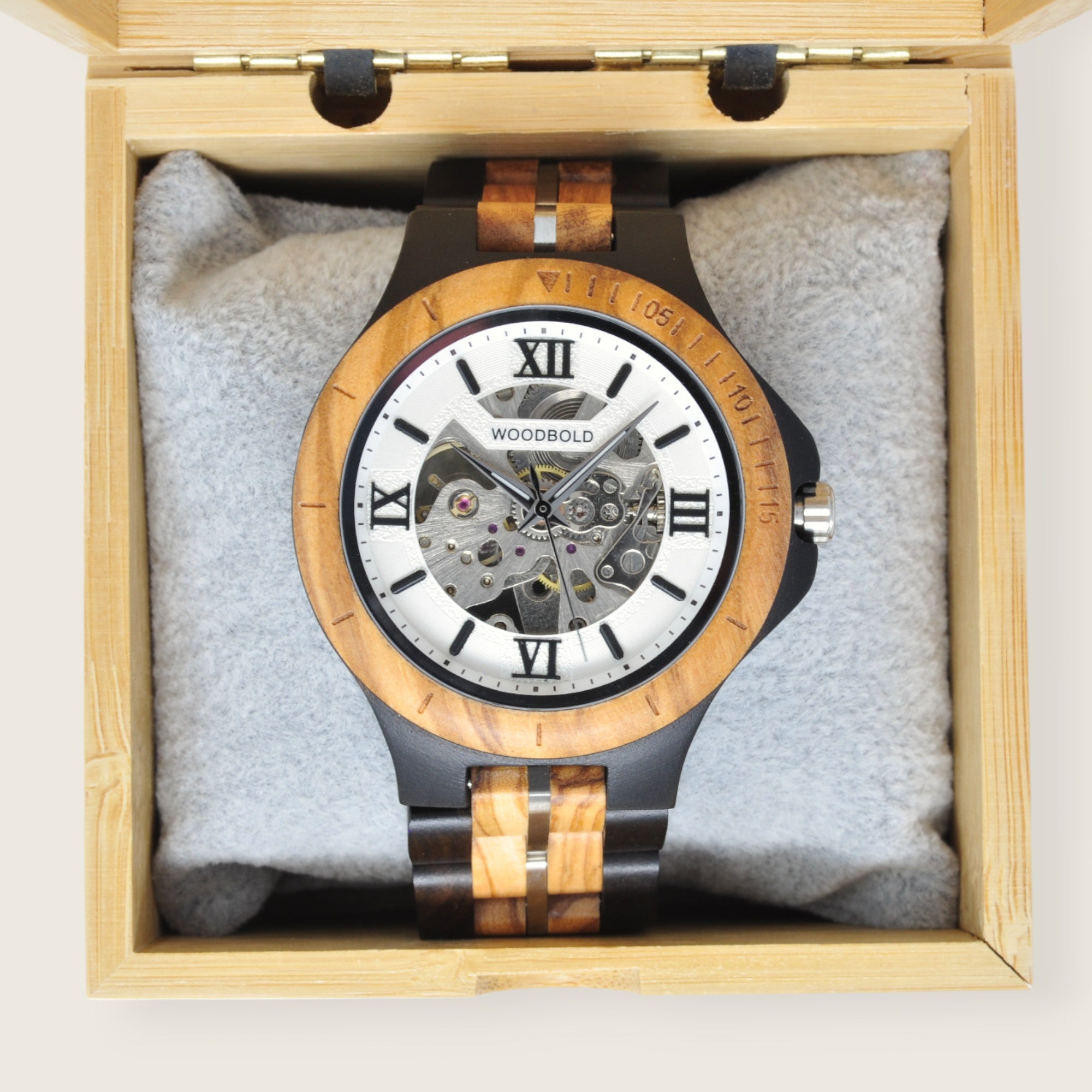 Holzuhr Robin Automatik