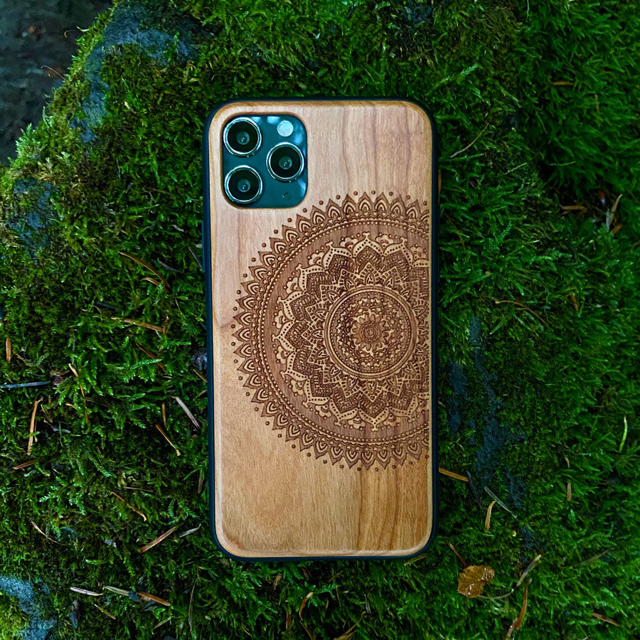 Kirschholz Handyhülle Huawei Mate 20 Lite - Lebensblume