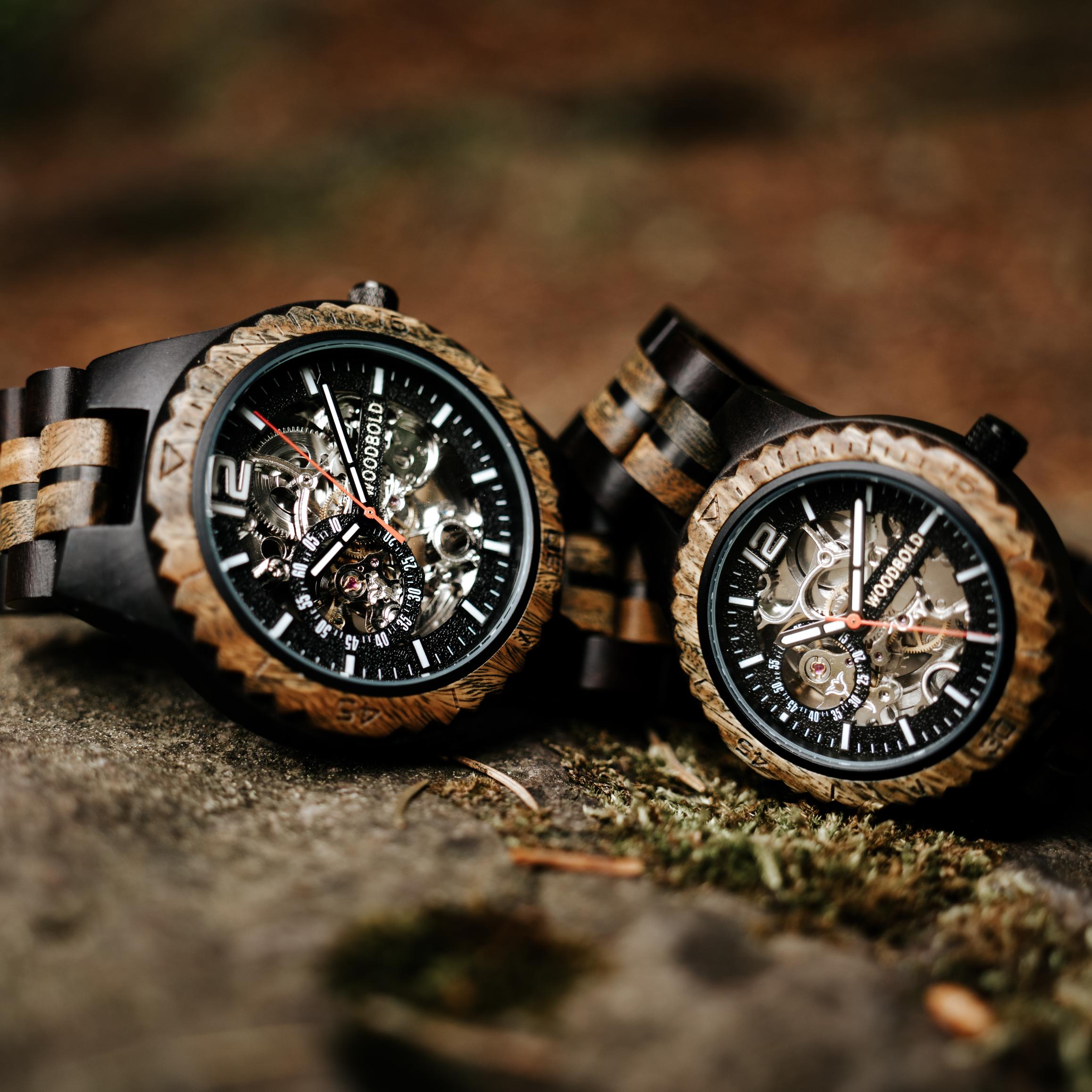 Holzuhr Bonnie Automatik