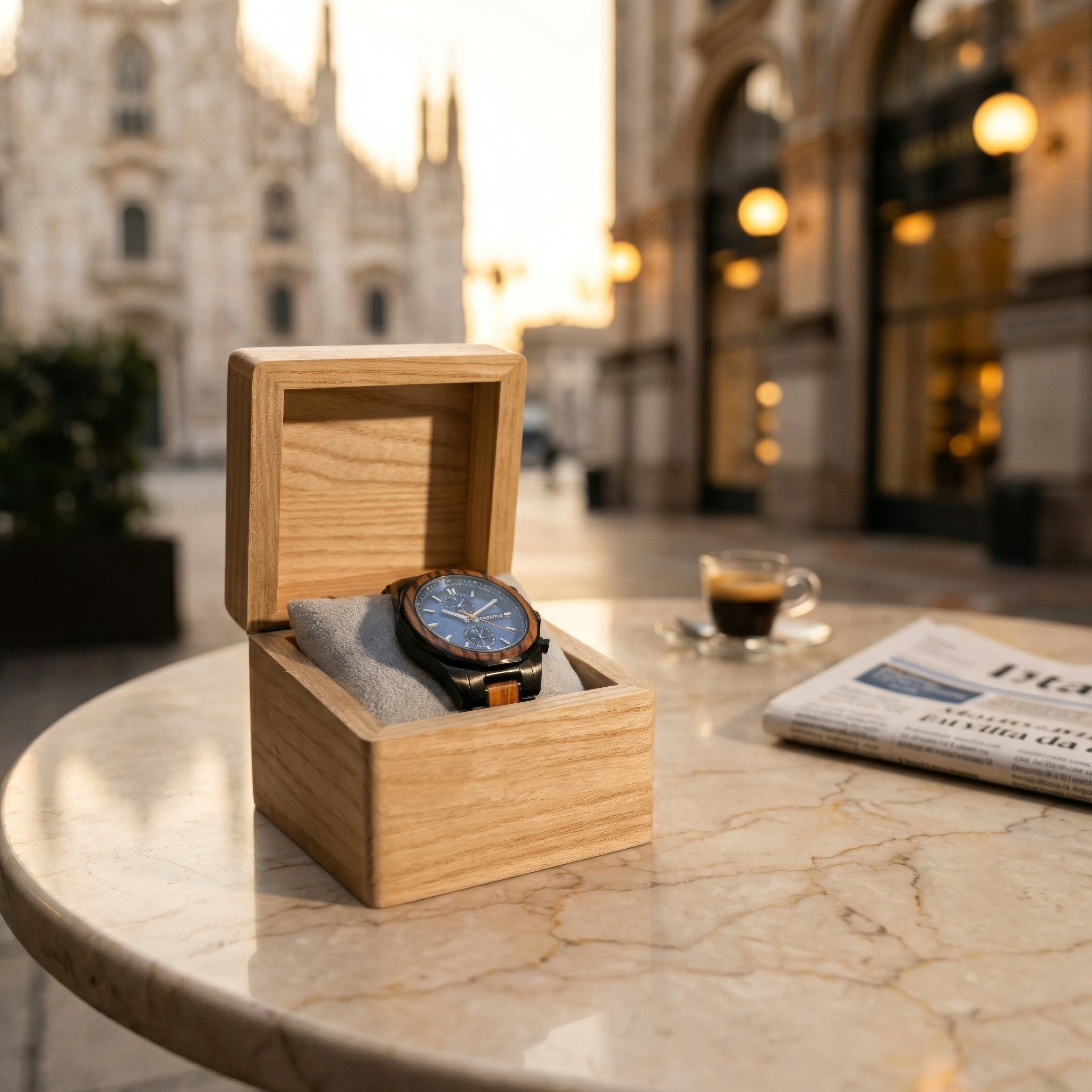 Milano wooden clock
