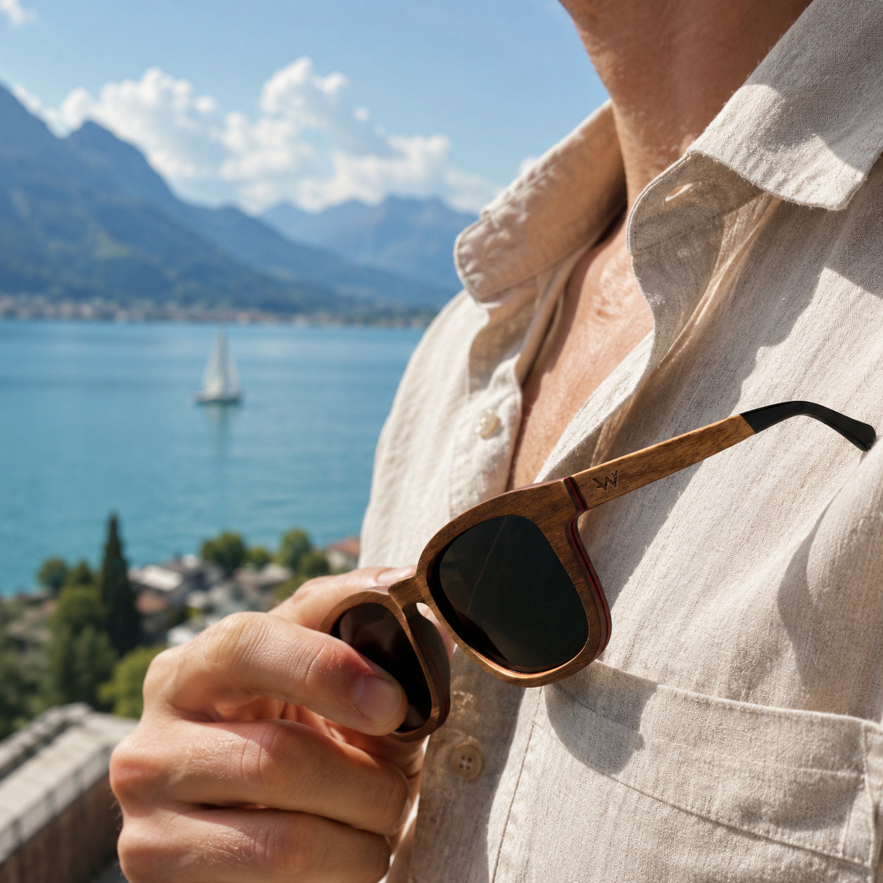 Sonnenbrille Holz 24