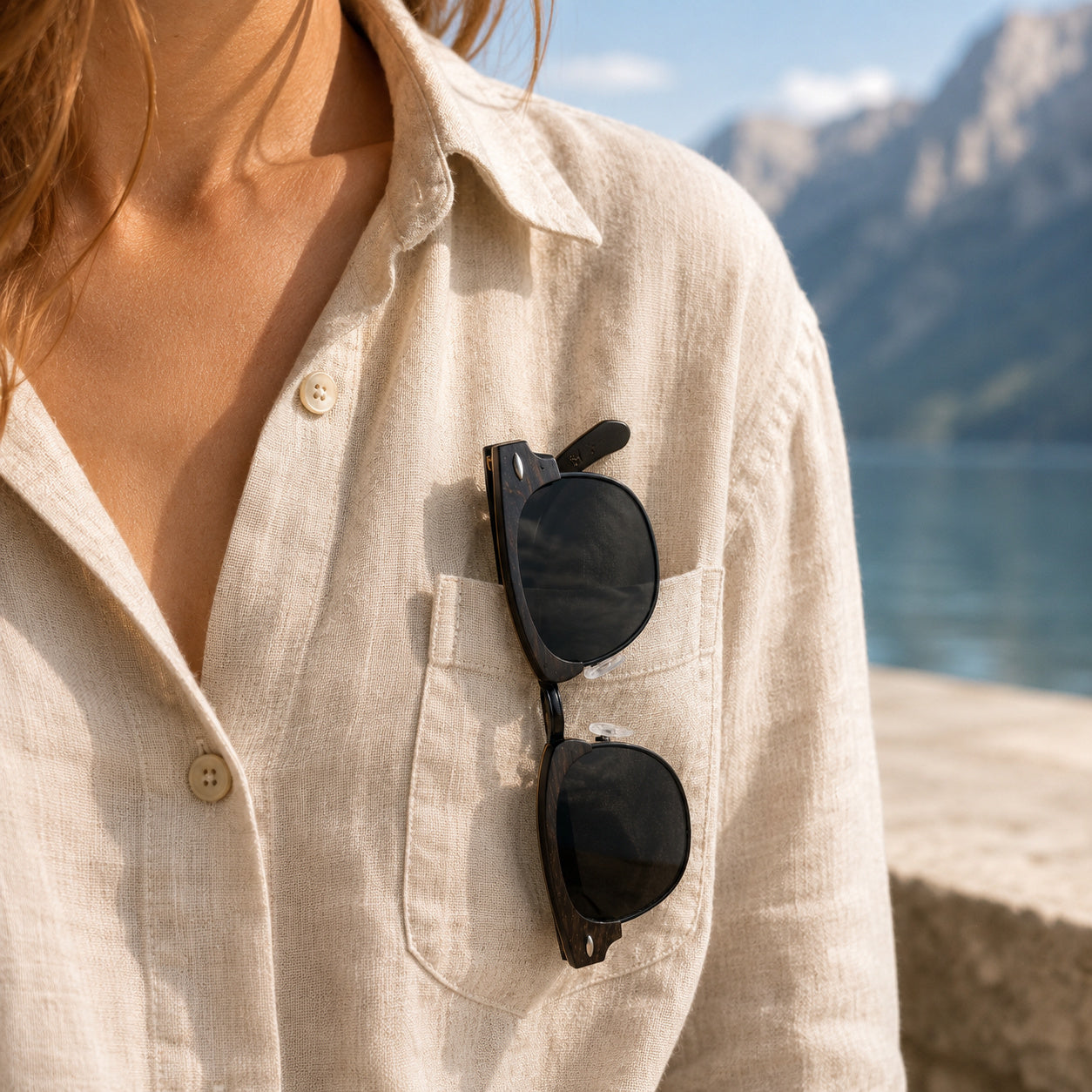Sonnenbrille Holz 37