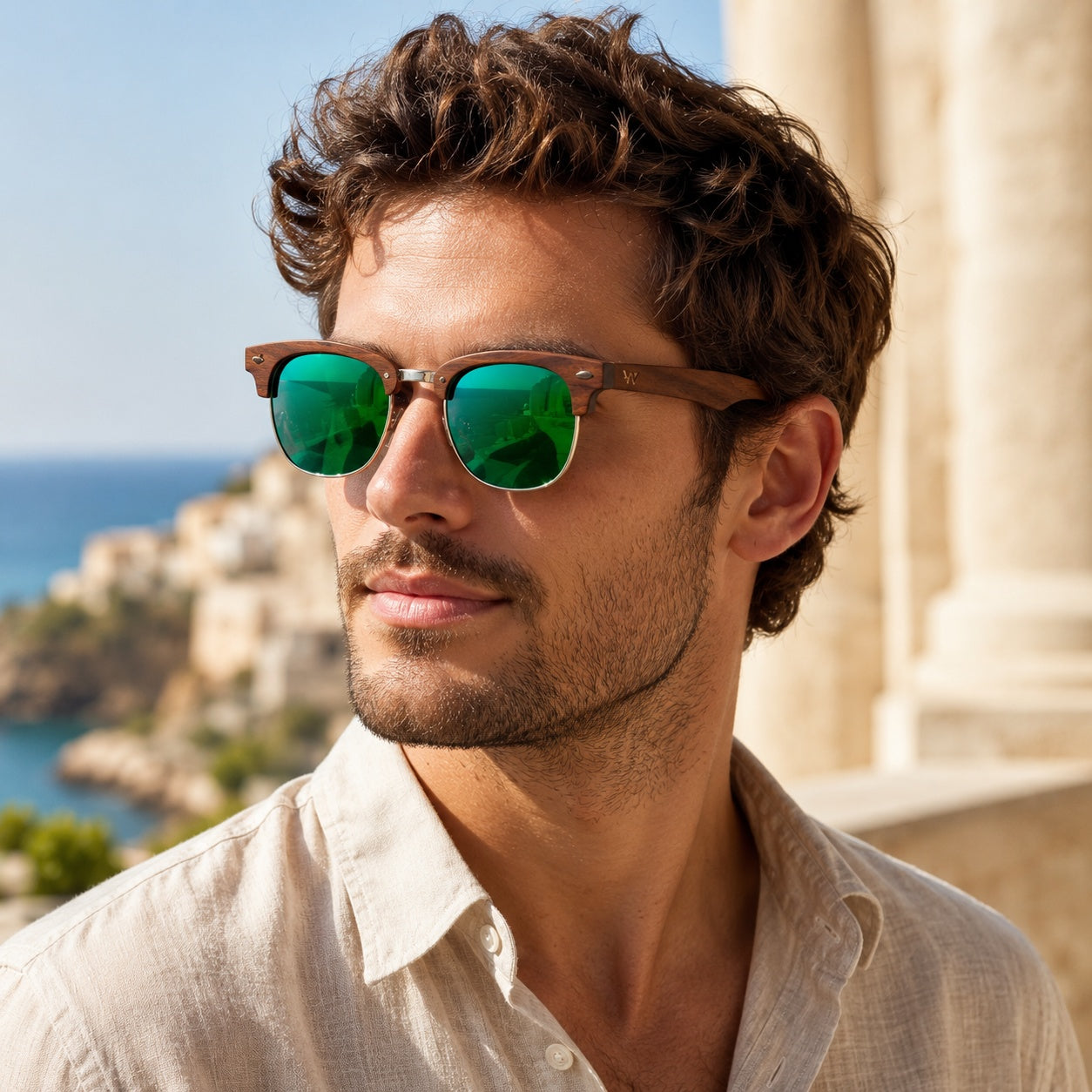 Sonnenbrille Holz 07