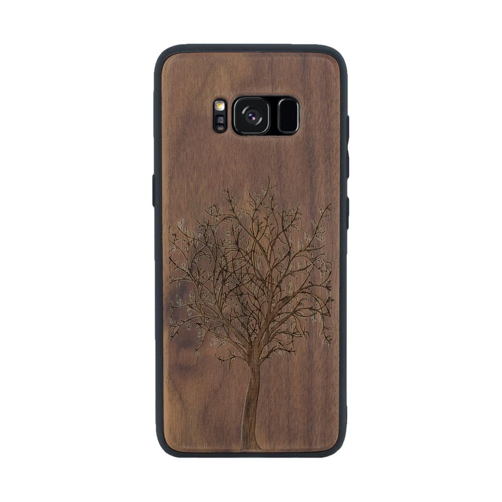 Nussholz Handyhülle Samsung Galaxy S8 Plus- Baum