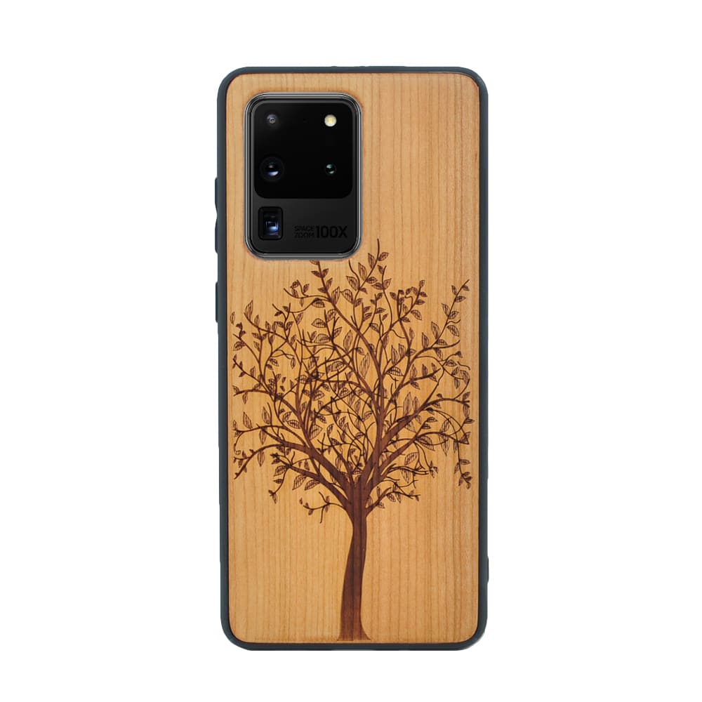 Kirschholz Handyhülle Samsung Galaxy S22 Ultra - Baum