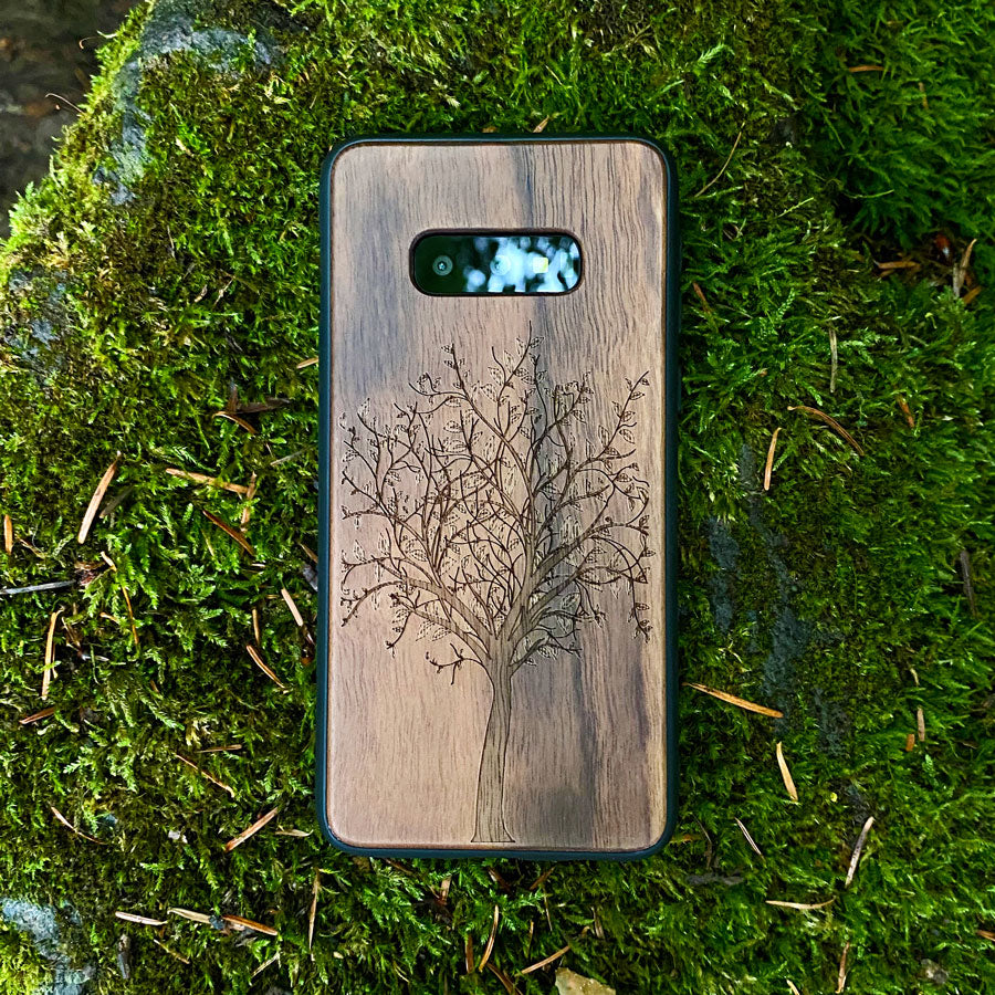 Nussholz Handyhülle Samsung Galaxy A51 - Baum