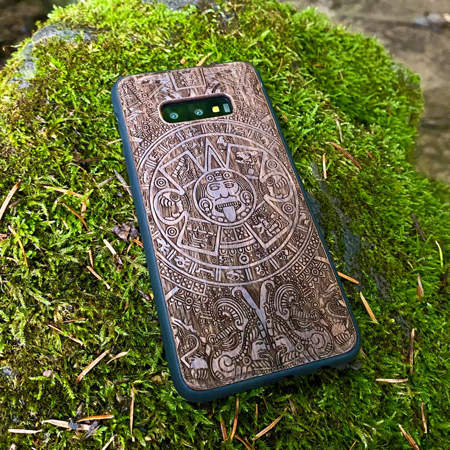 Nussholz Handyhülle Samsung Galaxy S7 Edge - Maya