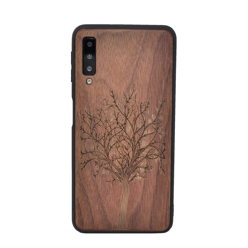 Nussholz Handyhülle Samsung Galaxy A7 2018 - Baum