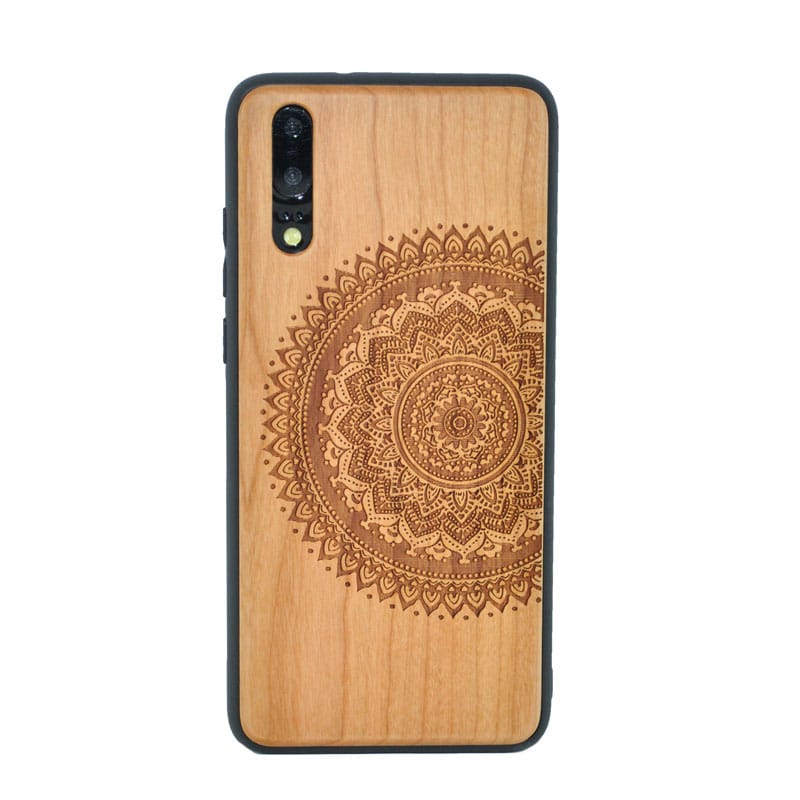 Kirschholz Handyhülle Huawei P20 - Lebensblume