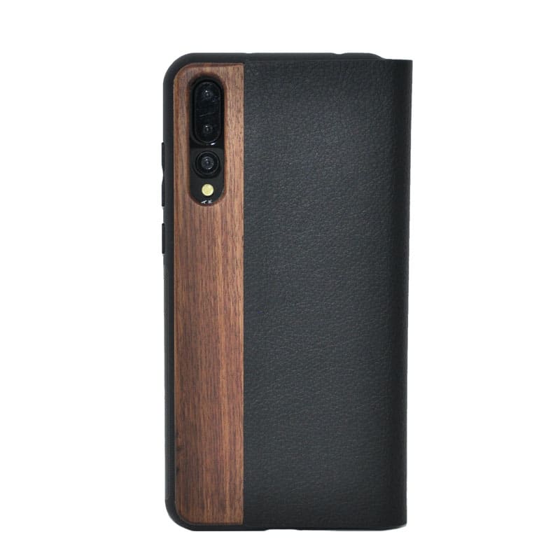 Nussholz Klapphülle Huawei P20 Pro - Baum