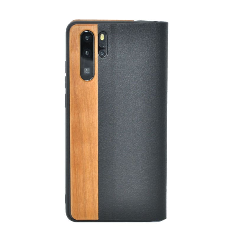 Kirschholz Klapphülle Huawei P30 Lite - Lebensblume